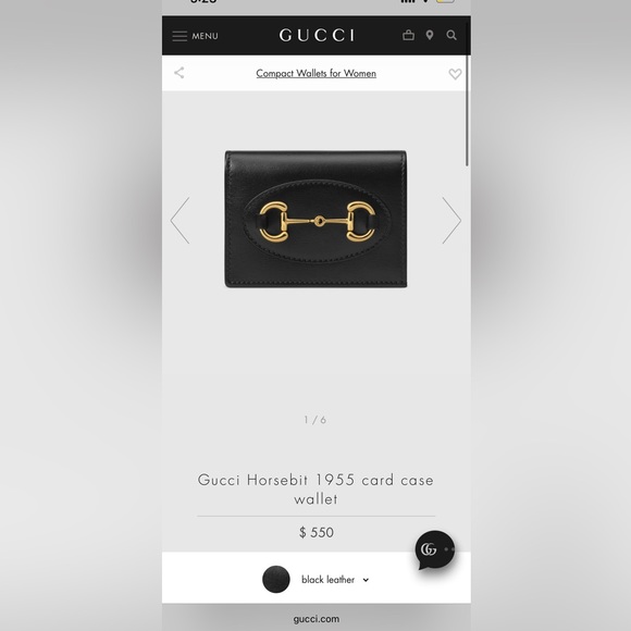 Gucci Horsebit 1955 card case wallet - Picture 5 of 5